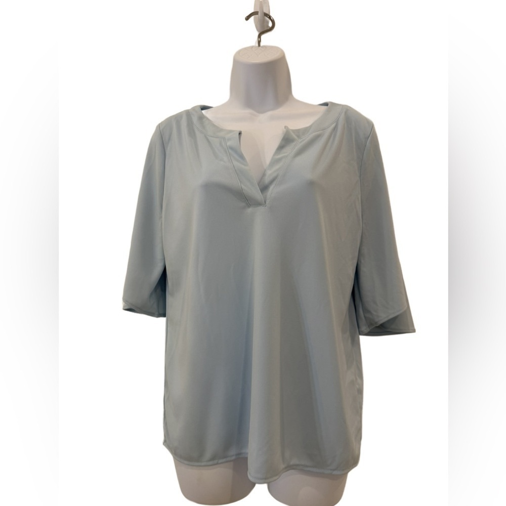 Ann Taylor Elegant Light Blue Women's Top, Medium